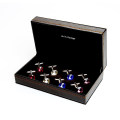 Luxury Multi Function Plastic Cufflinks Tie Clip Jewelry Packaging Display Box